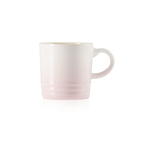 Le Creuset Taza Espresso de cerámica de gres, 100 ml, Rosa Shell Pink,70305107770099