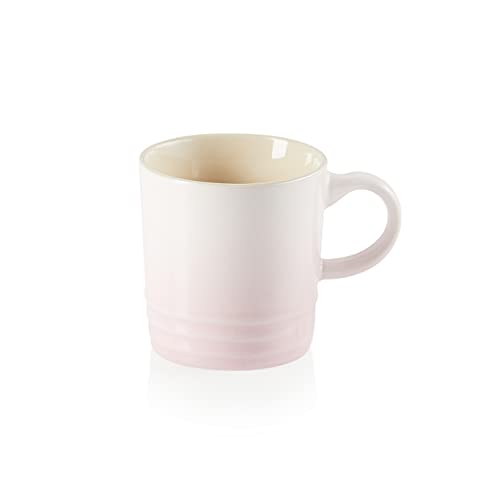 Le Creuset Taza Espresso de cerámica de gres, 100 ml, Rosa Shell Pink,70305107770099