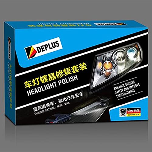 LeftSuper Kit de restauración de Faros universales 30ML Pulido de Faros Delanteros de Coche antiarañazos para líquido de reparación de Lentes de lámpara de Cabeza de Coche