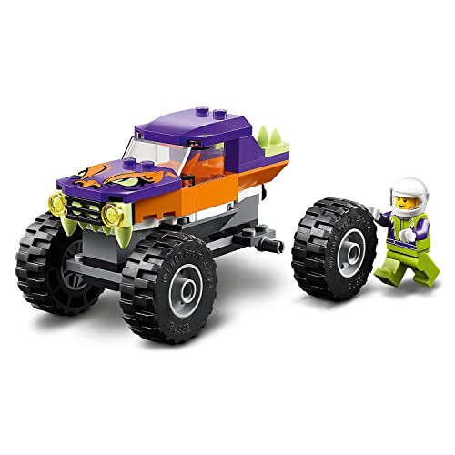 LEGO 60251 City Great Vehicles Monster Truck, Juguete de Construcción con Mini Figuras e Idea de Regalo para Niños 5 Años