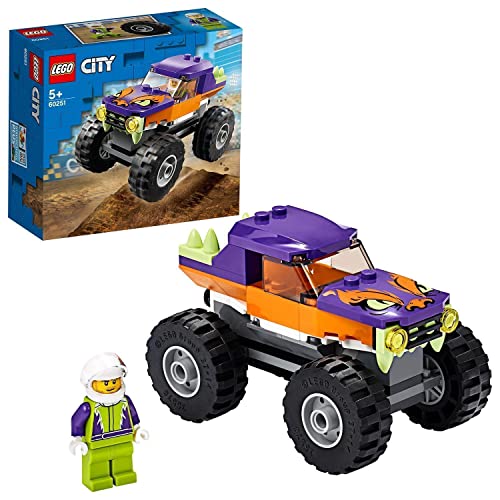 LEGO 60251 City Great Vehicles Monster Truck, Juguete de Construcción con Mini Figuras e Idea de Regalo para Niños 5 Años