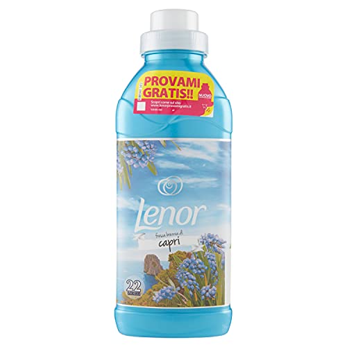 Lenor Suavizante concentrado para lavadora, 22 lavados, atmósferas de Italia Capri, acción amortiguadora, frescor durable, para todas las prendas