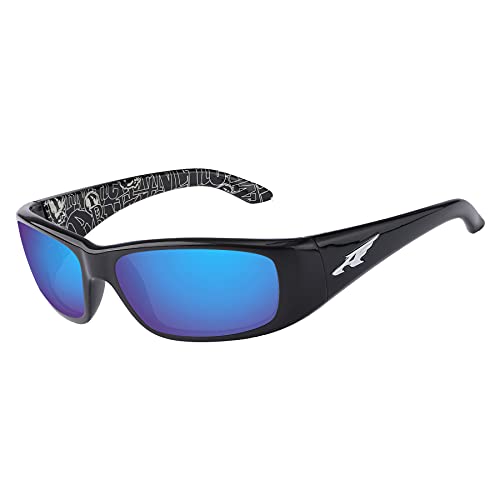 LenzReborn Reemplazo de lente polarizada para Arnette Quick Draw AN4178 Sunglass - Más opciones, Azul Hielo - Espejo polarizado, Talla única