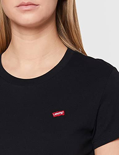 Levi's Perfect tee Camiseta, Caviar, S para Mujer