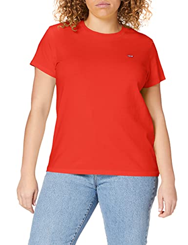 Levi's tee Camiseta, Red (Poppy Red), X-Small para Mujer