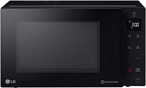 LG MH6535GIB - Microondas con grill, 25 litros, 1000 W, Smart Inverter, display digital, Color Negro