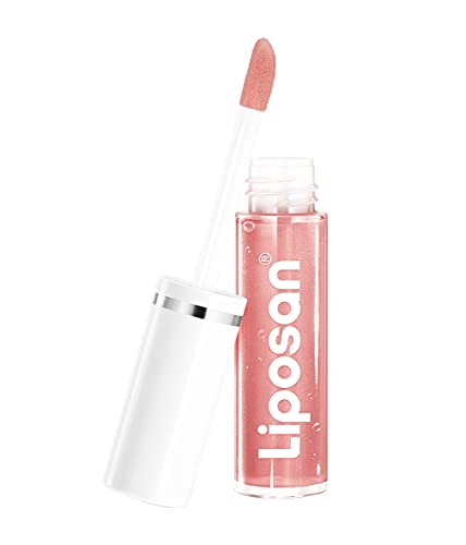 Liposan Lip Oil Gloss Sweet Nude (1 x 5,5 ml), brillo labial con efecto volumen, bálsamo labial hidratante con acabado brillante, cuidado labial con fórmula vegana