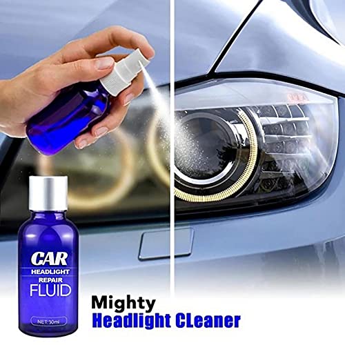 Líquido De Reparación De Faros De Coche Agente De Reparación De Revestimiento De Faros Protección UV De Alta Velocidad Limpiador De Luces De Coche Película Protectora De Faros De Coche (30 Ml)