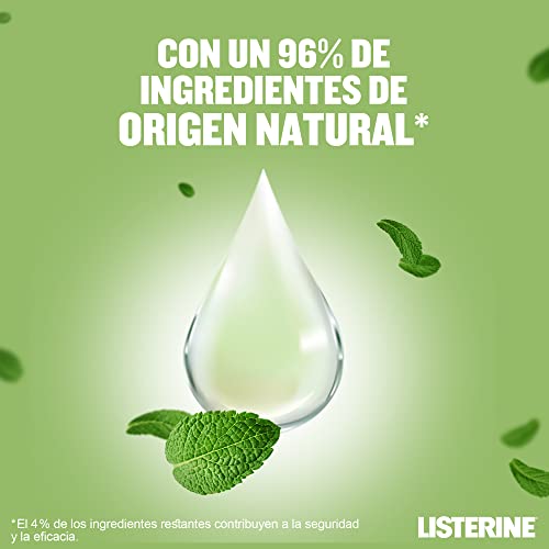 Listerine NATURALS - Enjuague Bucal, Proteccion de las Encías, Sabor Suave , 500 ml