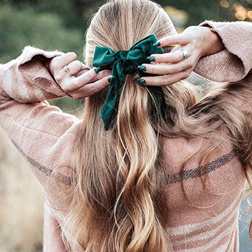 LJHG Verano Pelo Scrunchies Soft Velvet Paño Hairbanda Sólido Elástico Cuerpo Cuerdas de Ponillo Panipolte Soporte para Diademas Bufanda de Pelo-7