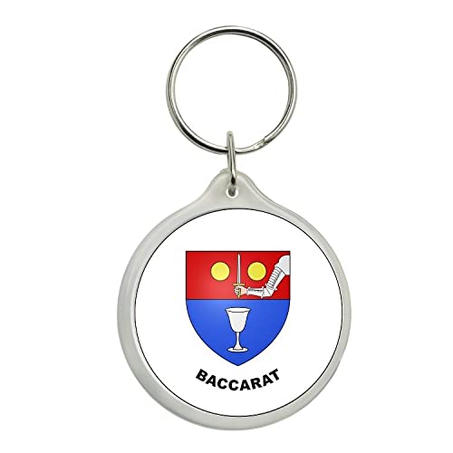 LLAVERO REDONDO BLASON BACCARAT MEURTHE-ET-MOSELLE FRANCE