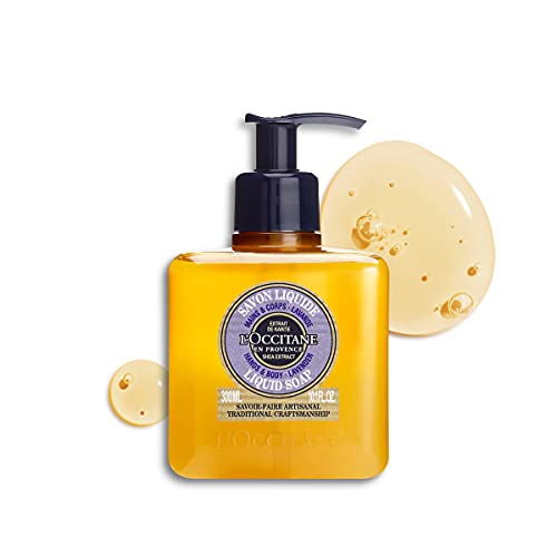 L'OCCITANE - Jabón Líquido Cuerpo Y Manos De Lavanda De Karité - Limpiador Y Calmante - 300 Ml