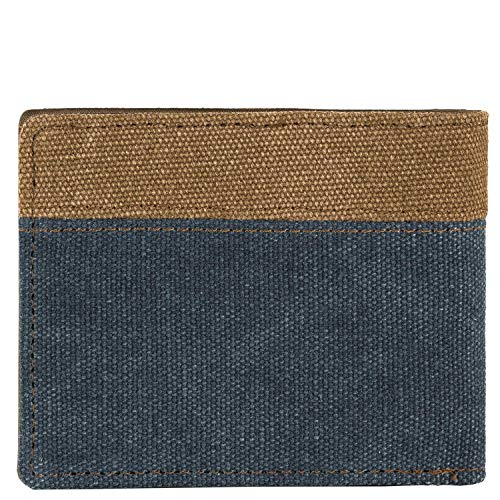 Lois - Cartera para Hombre Joven Pequeña de Marca LOIS con Monedero, Billetera y Tarjetero. Muchos Compartimentos. Billetera para Hombre. Protección Antiescaneo de Tarjetas RFID. 203701, Color Azul