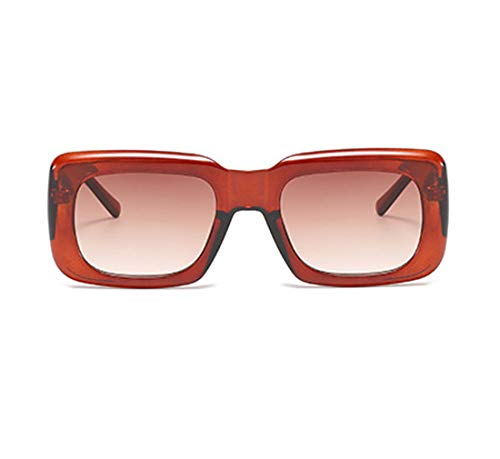 Long Keeper Gafas de Sol Cuadradas para Mujer Hombre Gafas de Moda UV400 Marcos de grande Vintage Rectangulares