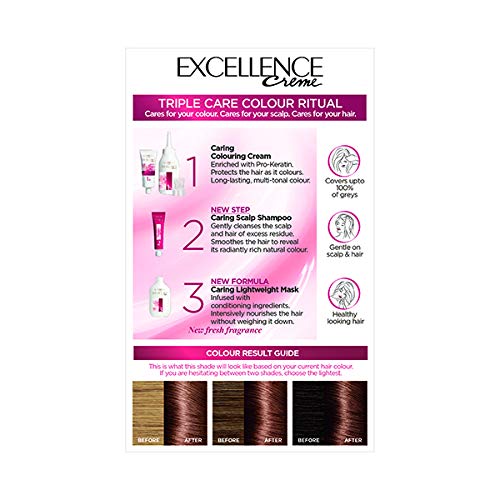 L'Oreal Excelence 5.32 Sun-Kissed - Tinte permanente para el cabello castaño castaño