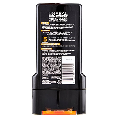 L'oreal - Men shower total clean 300 ml. jabones y cosméticos