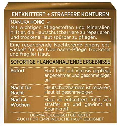 L'Oréal Paris Dermo Expertise Age Perfect extra de reichhaltig Manuka Noche Cuidado, 1er Pack (1 x 50 ml)