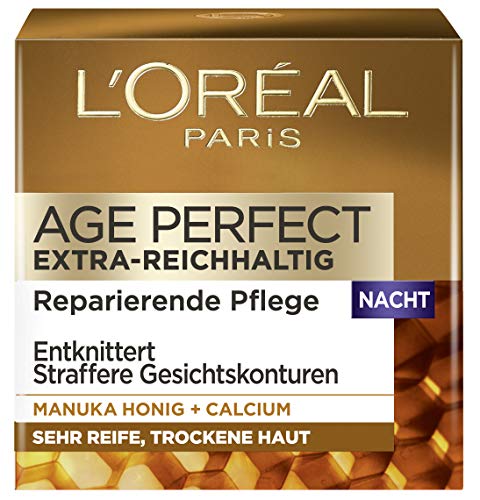 L'Oréal Paris Dermo Expertise Age Perfect extra de reichhaltig Manuka Noche Cuidado, 1er Pack (1 x 50 ml)