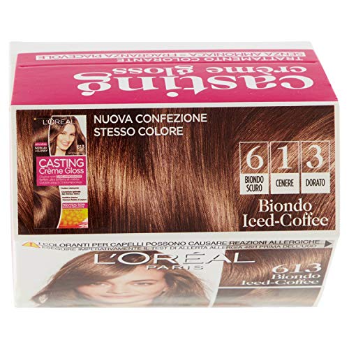 L'Oréal Paris Iced-Coffee 613 - Tinte para cabello sin amoniaco, color rubio