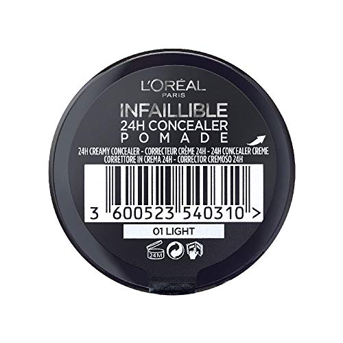 L'Oréal Paris Make-up designer Infalible Corrector Pomade, Tono 01 Luz, 5 g