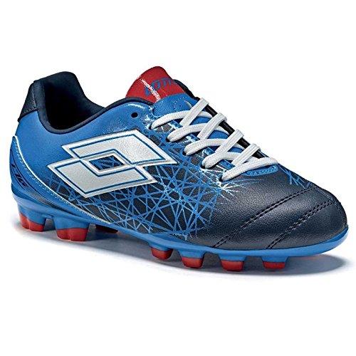 Lotto Zhero Gravity 700 IX FG Niño, Bota de fútbol, Blue Aviator-White, Talla 39 (39 EU)