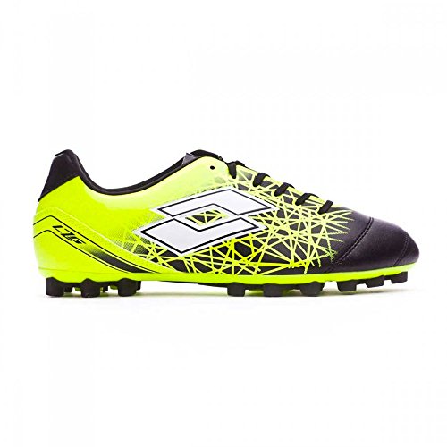 Lotto Zhero Gravity 700 IX H28, Bota de fútbol, Black-White, Talla 9 US (42 EU)