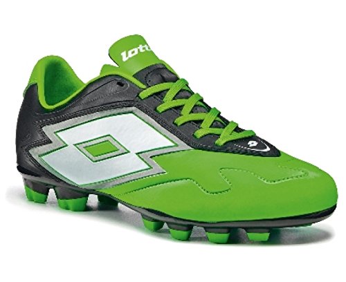 LOTTO Zhero Gravity V 700 Bota de Fútbol, Verde/Negro, 45.5