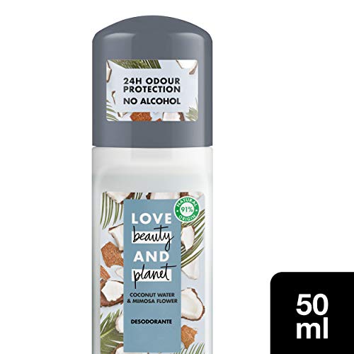 Love Beauty and Planet Refreshing Desodorante agua de coco & flor de mimosa 50ml