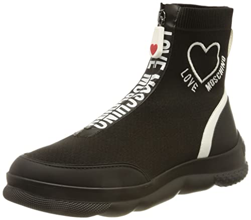 Love Moschino Collezione Autunno Inverno 2021, Zapatilla. Mujer, Negro, 36 EU