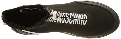 Love Moschino Collezione Autunno Inverno 2021, Zapatilla. Mujer, Negro, 36 EU