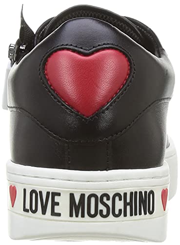 Love Moschino, Scarpe da Donna, Pre Collezione Autunno Inverno 2021, Zapatillas Mujer, Negro, 40 EU