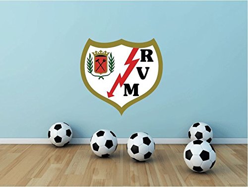 lunaprint Rayo Vallecano FC Spain Soccer Football Sport Home Decor Art Wall Vinyl Sticker 58 x 53 cm