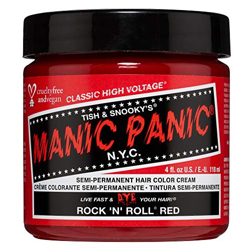 Manic Panic - Rock'N'Roll Red Classic Creme Vegan Cruelty Free Red Semi Permanent Hair Dye 118ml