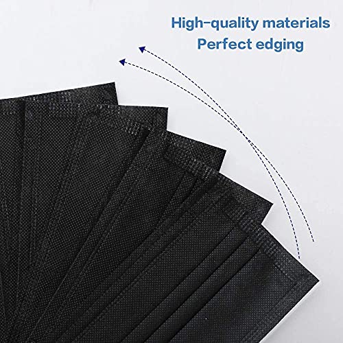 MaNMaNing Protección 4 Capas Negro con Elástico para Los Oídos Pack 50 Unidades Alta Calidad