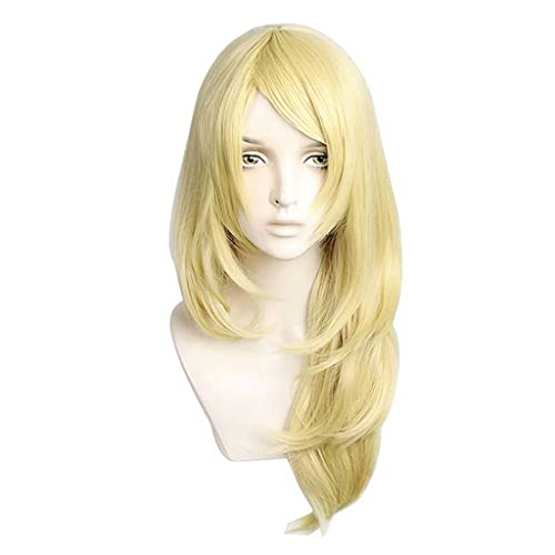 MAOMA Peluca Cosplay Anime,Peluca Tokyo Revengers Emma Sano,Long Golden Peluca Cosplay,con Red de Peluca Gratis,Halloween Hair,para Cosplay de Fiesta ​diari