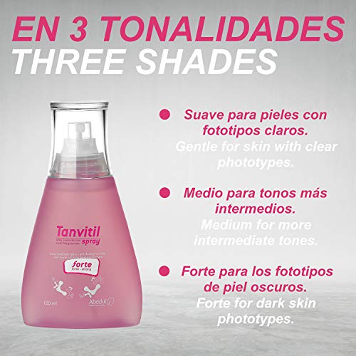 Maquillaje para las Manchas Blancas TANVITIL Spray Suave | 120 ml | Spray Corrector Tonalizador Para Camuflar la Despigmentación en Manchas Corporales Grandes e Irregulares