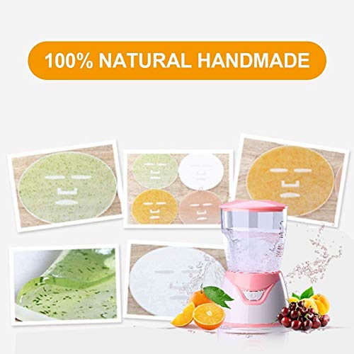 Máquina para hacer mascarillas faciales, Onekey Operate DIY Face Mask Maker, Spa Natural Fruit and Vegetable Face Mask Machine + Tabletas de colágeno para hidratar el rejuvenecimiento de la piel