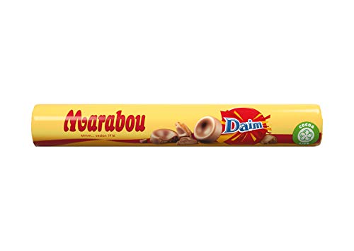 Marabou Roll Daim, paquete de 7 (paquete de 7 x 67 g) -Caramelo crujiente de almendras envuelto en el mejor chocolate con leche - Dulces suecos de Un sabor único a base de ingredientes naturales