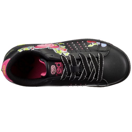 Marc Ecko Footwear - Zapatos de cuero para bebé, color negro, talla 34