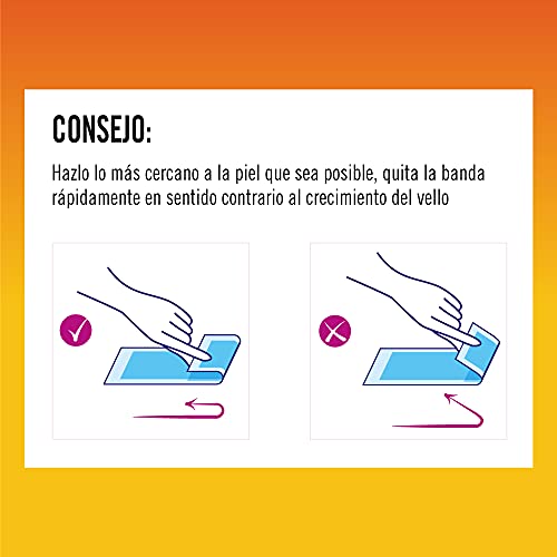 Marca Amazon - Solimo - Bandas de cera brazos y axilas con aroma de vainilla, papel de suave tejido no tejido con 4 toallitas posdepilación (4x12 bandas de cera)