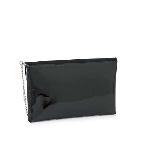 MARIA MARE Mariamare INOA, Bolso de Mano para Mujer, Negro (Afelp/Ch Negro), 4x18x29 cm (W x H x L)