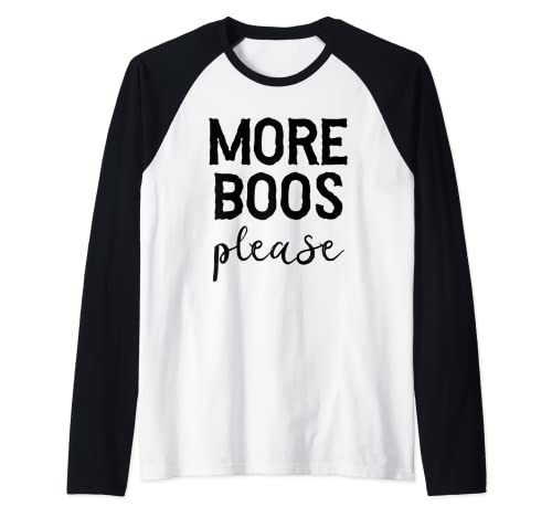 Más Boos Por favor, Camisa, Malo y Boozy,Beber Up Witches Brew Camiseta Manga Raglan