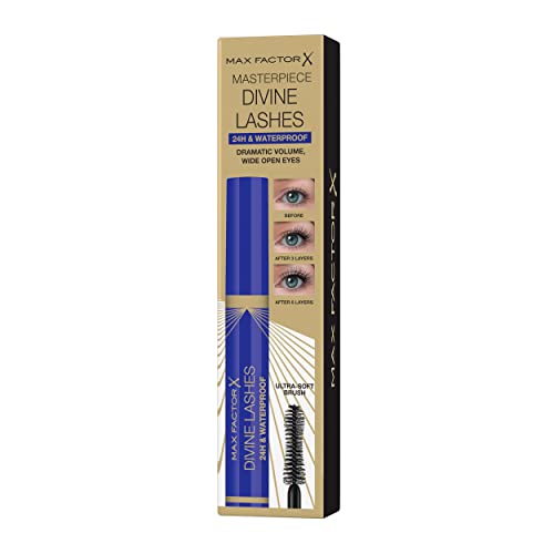 Max Factor Divine Lashes - Máscara de pestañas, tono 001 negro