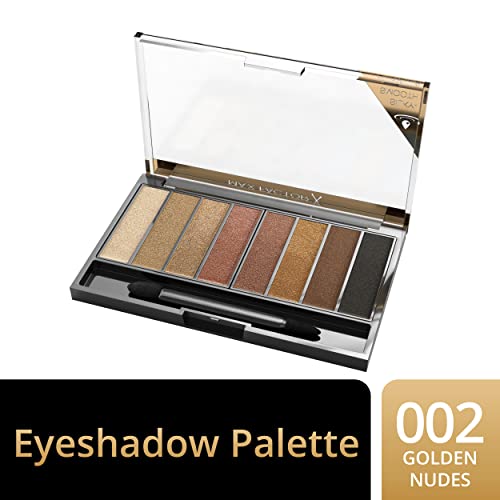 Max Factor Masterpiece Nude Palette - Paleta de sombras de ojos, tono golden nudes