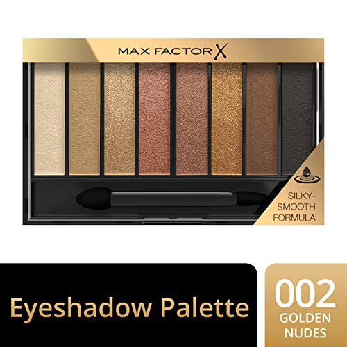 Max Factor Masterpiece Nude Palette - Paleta de sombras de ojos, tono golden nudes