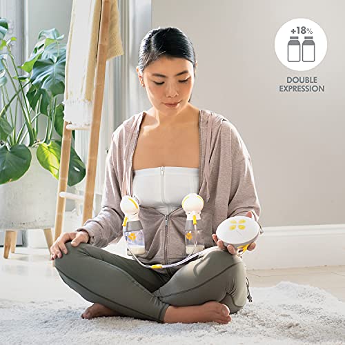 Medela Swing Maxi - Sacapuntas eléctrico de doble bombeo (más leche en menos tiempo, puerto de carga USB con teterales PersonalFit Flex y tecnología 2-Phases Expression de Medela