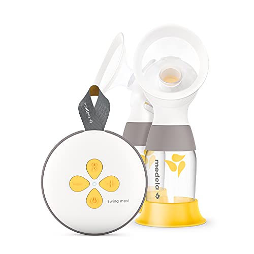 Medela Swing Maxi - Sacapuntas eléctrico de doble bombeo (más leche en menos tiempo, puerto de carga USB con teterales PersonalFit Flex y tecnología 2-Phases Expression de Medela