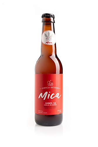 MiCA – Pack Degustación 6 Cervezas Artesanales – Caja Regalo Madera - 2 uds Blonde Ale Premium, 2 uds Ipa y 2 uds Ale - botellas 33 cl