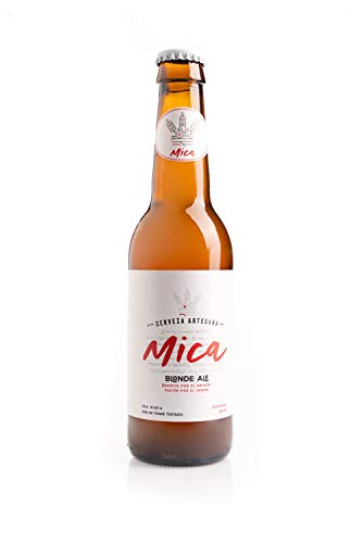 MiCA – Pack Degustación 6 Cervezas Artesanales – Caja Regalo Madera - 2 uds Blonde Ale Premium, 2 uds Ipa y 2 uds Ale - botellas 33 cl