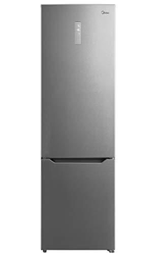 Midea Ideal MB468A3 - Frigorífico Combi Inox A+++ - No Frost - Libre Instalación - Frigorífico de Gran Capacidad 240 L + 76 L Congelador - Alto: 2m - Ancho: 59.5 cm